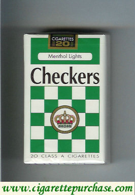 Checkers Menthol Lights cigarettes